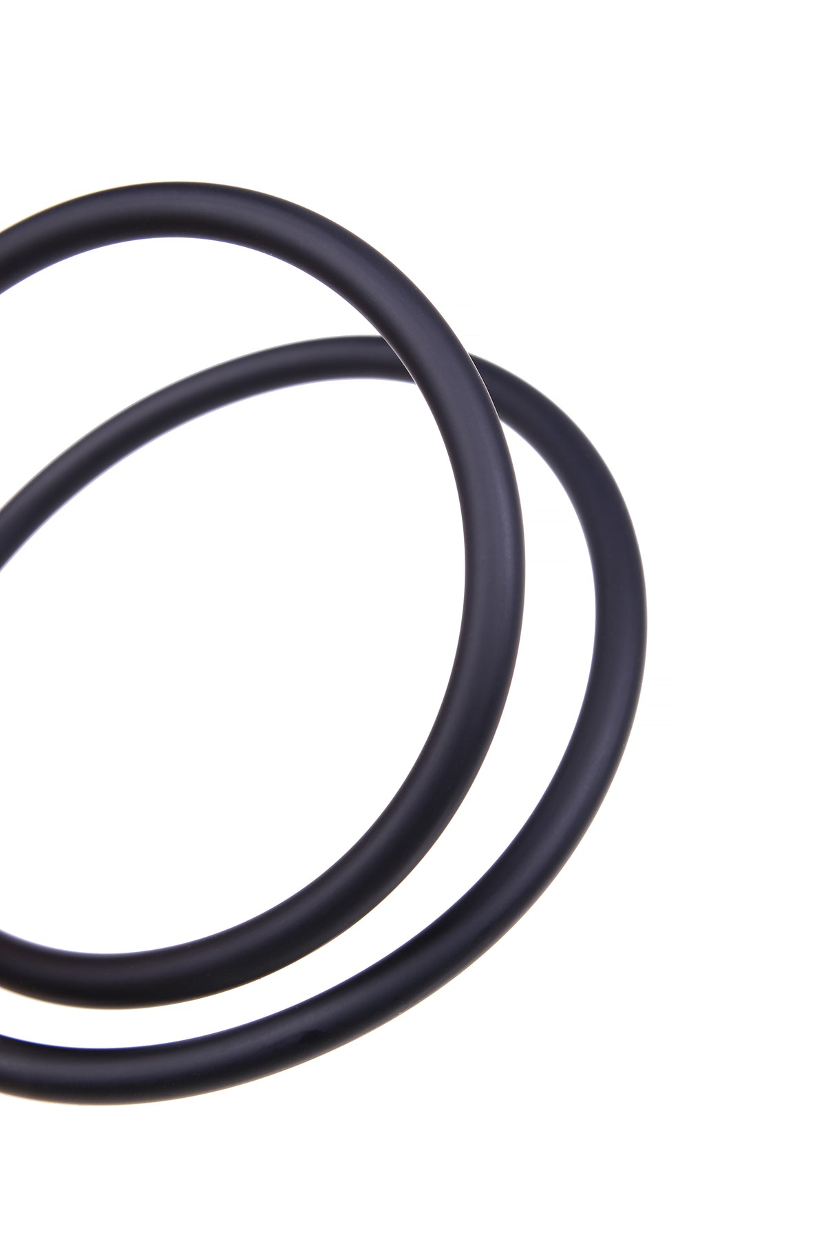 Italian Black Round Rubber Cord 2,5 mm — Sold by the Meter