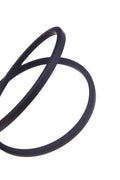 Italian Black Square Rubber Cord 6 х 6 mm for Bracelets — Sold by the Meter