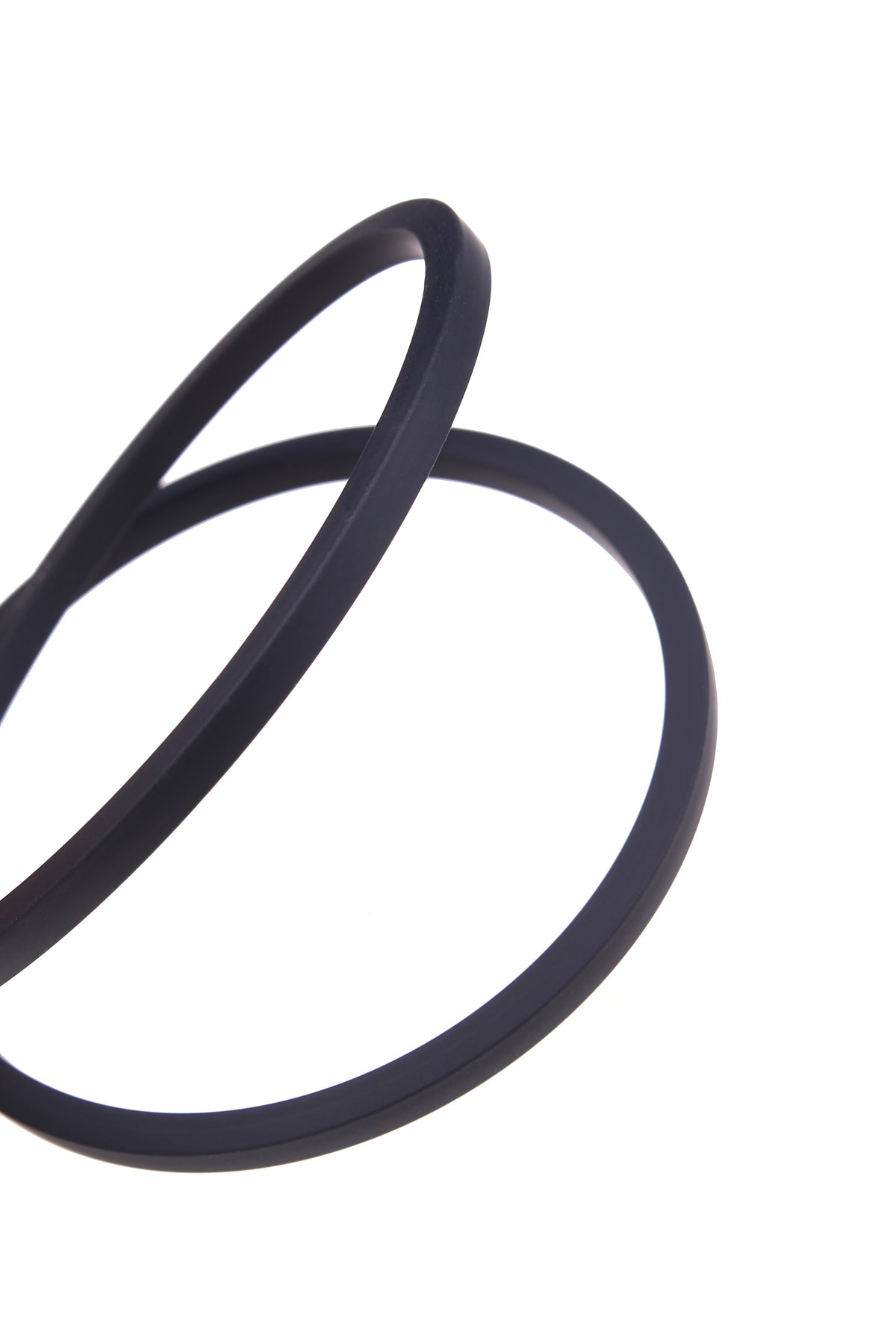 Italian Black Square Rubber Cord 4 х 4 mm for Bracelets — Sold by the Meter